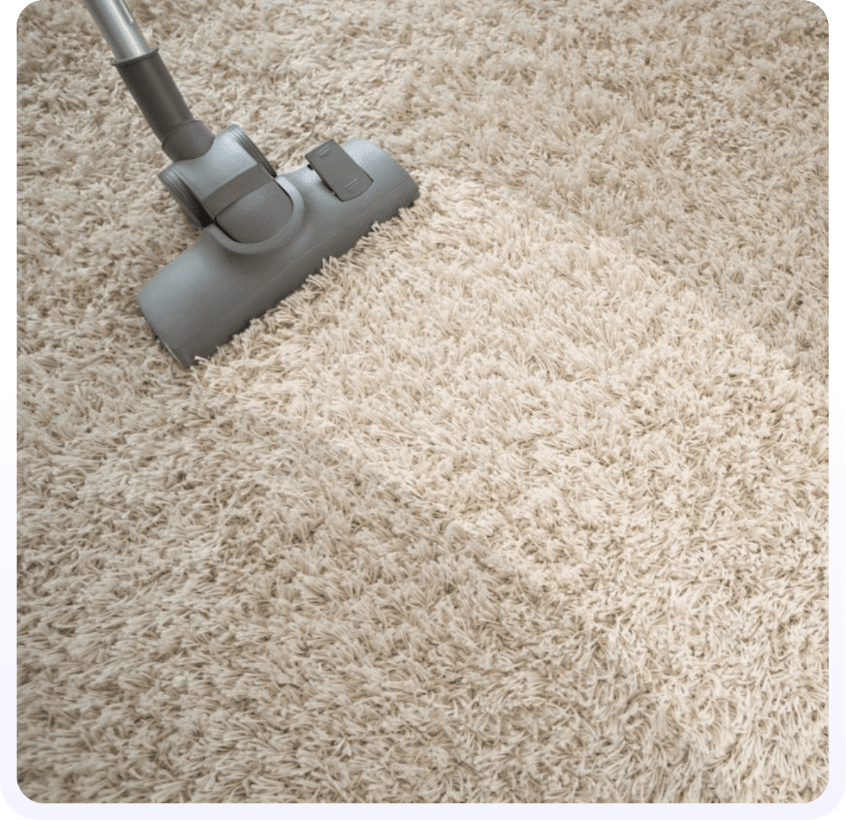 A vacuum cleaning the floor of a carpet.